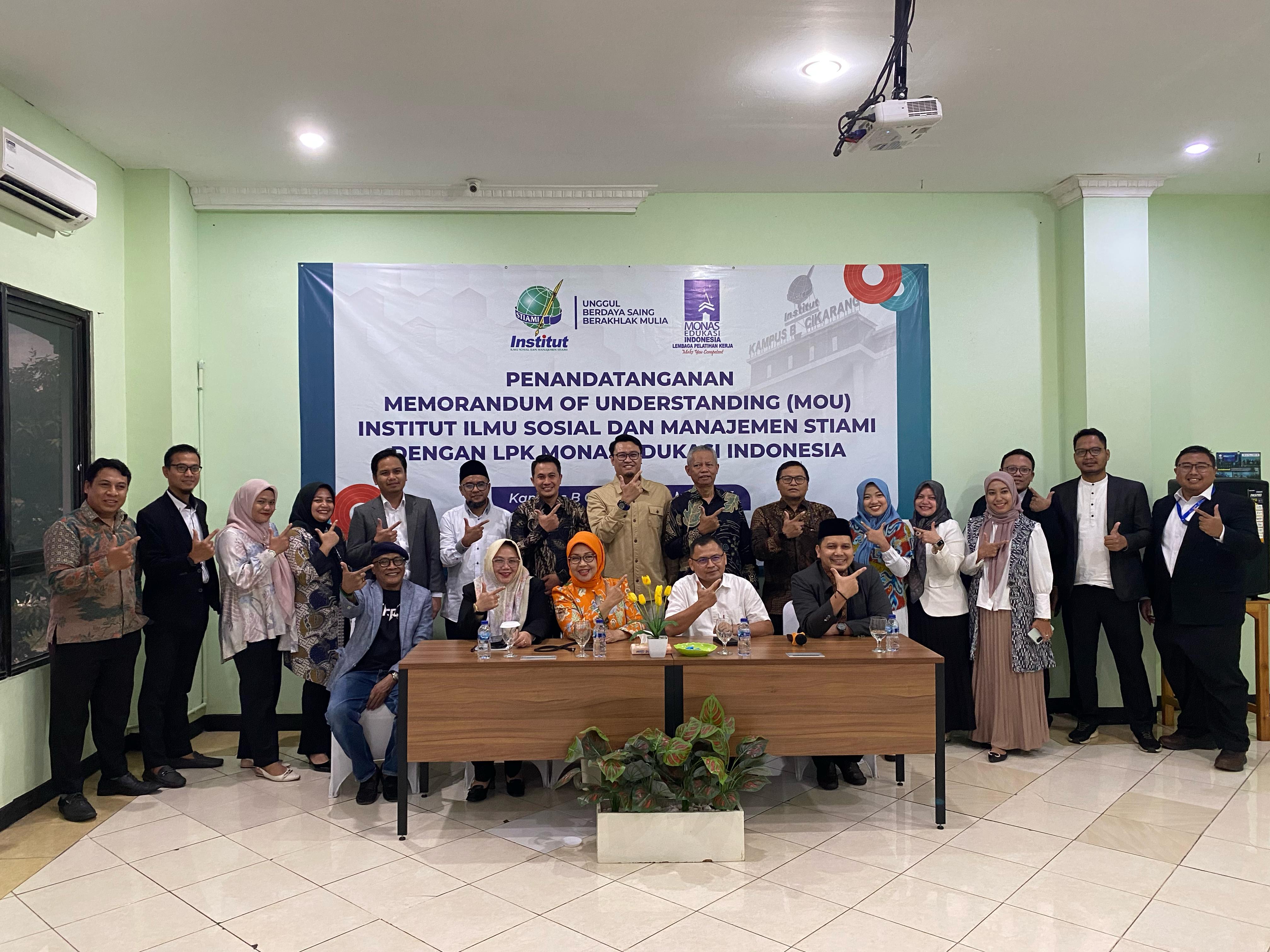 Kolaborasi Institut STIAMI – LPK Monas Edukasi: Membangun Masa Depan Lewat Pendidikan dan Pelatihan Kolaborasi Institut STIAMI – LPK Monas Edukasi: Membangun Masa Depan Lewat Pendidikan dan Pelatihan