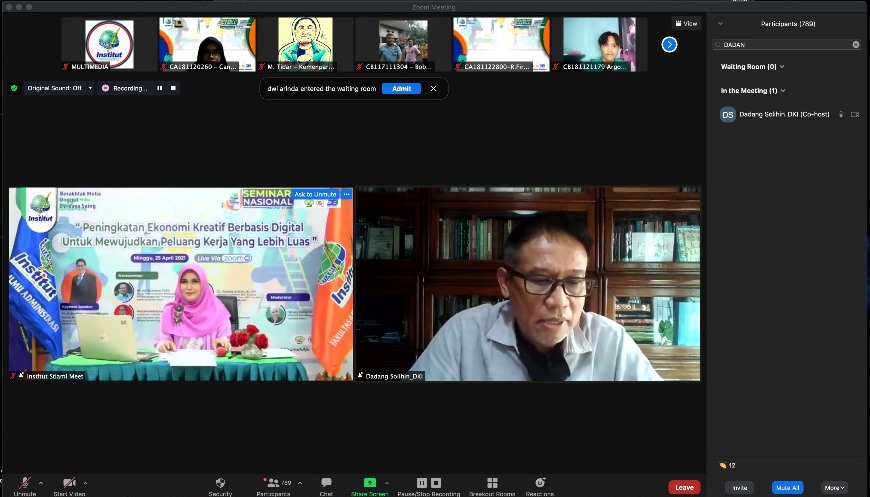 Seminar Nasional Online Institut Stiami dengan tema 