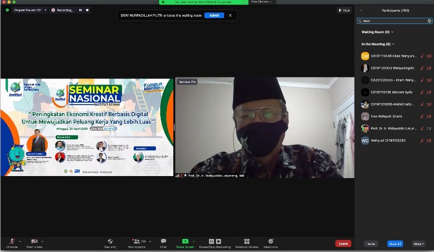 Seminar Nasional Online Institut Stiami dengan tema 