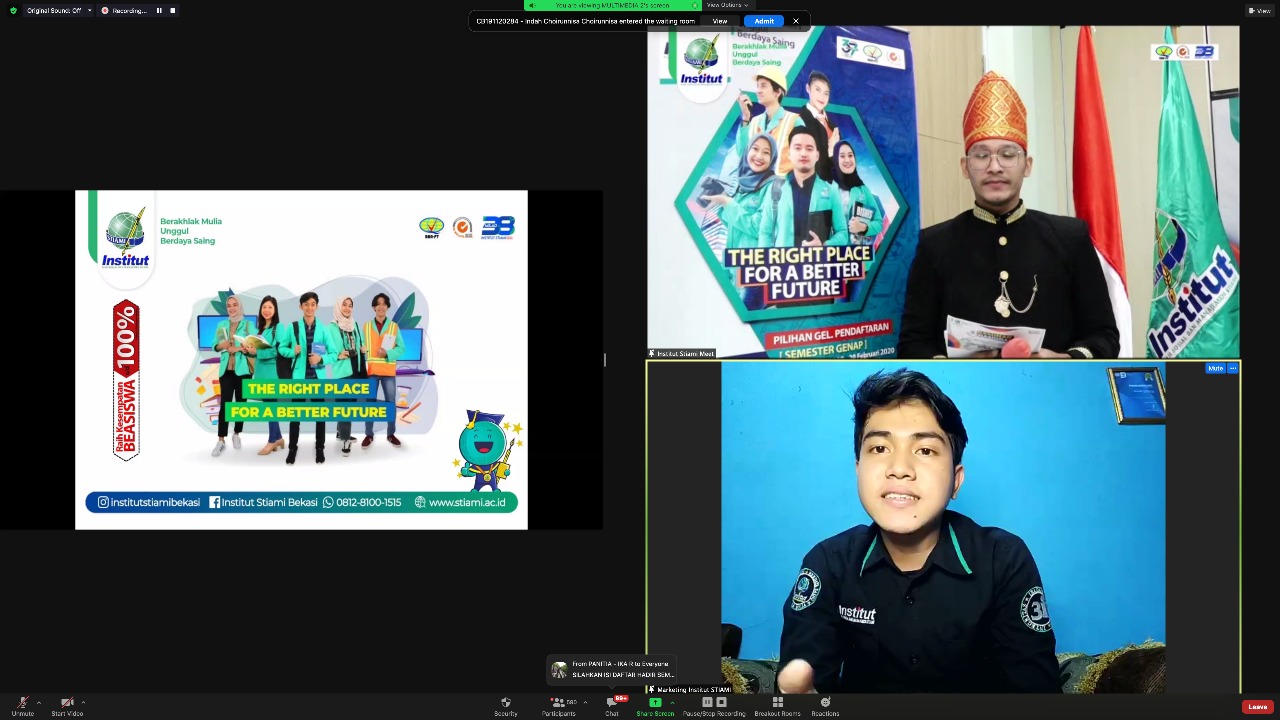 Seminar Nasional Online Institut Stiami dengan tema 