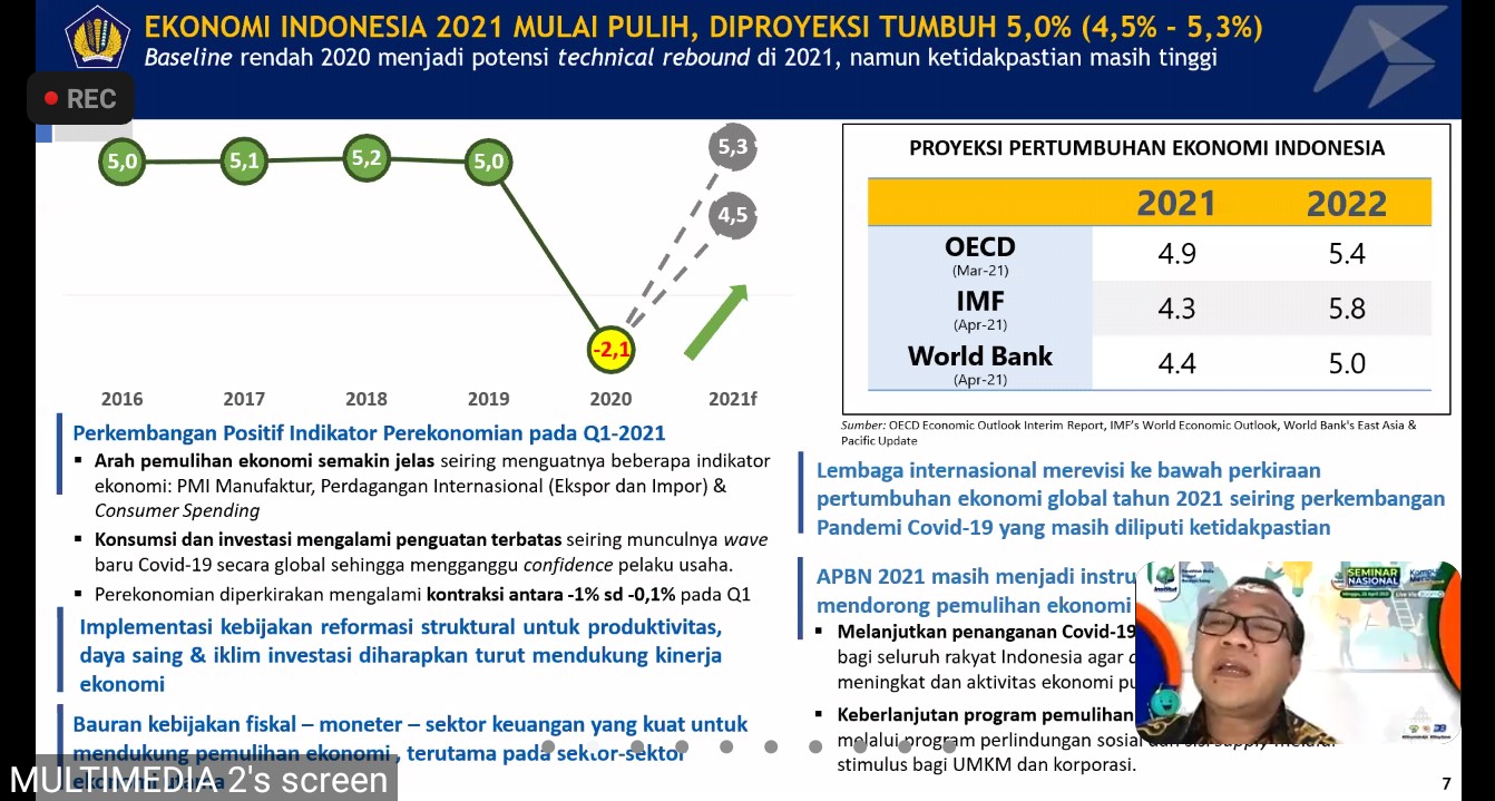 Seminar Nasional Online Institut Stiami dengan tema 