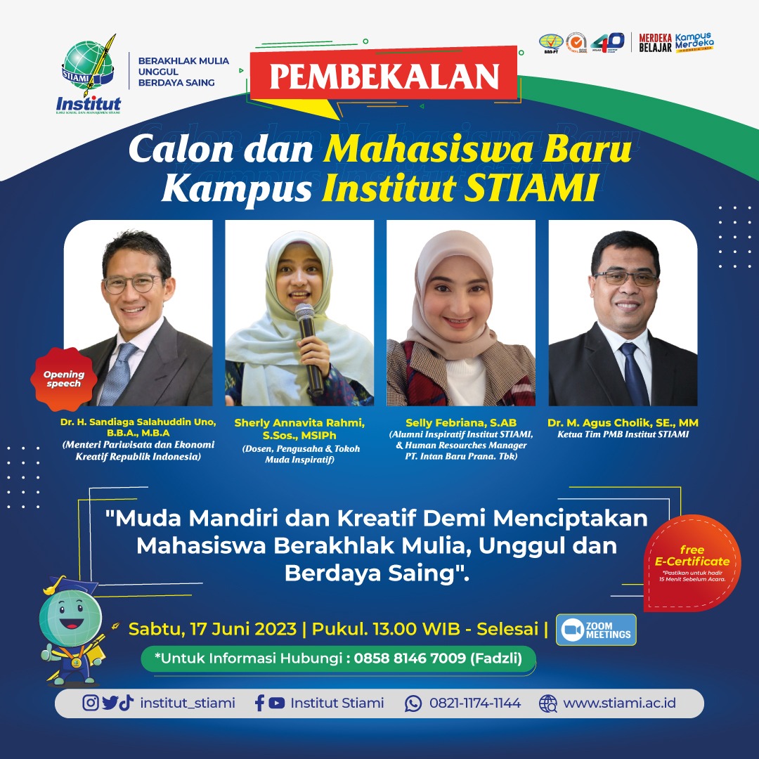 Webinar Pembekalan Calon dan Mahasiswa Baru Kampus