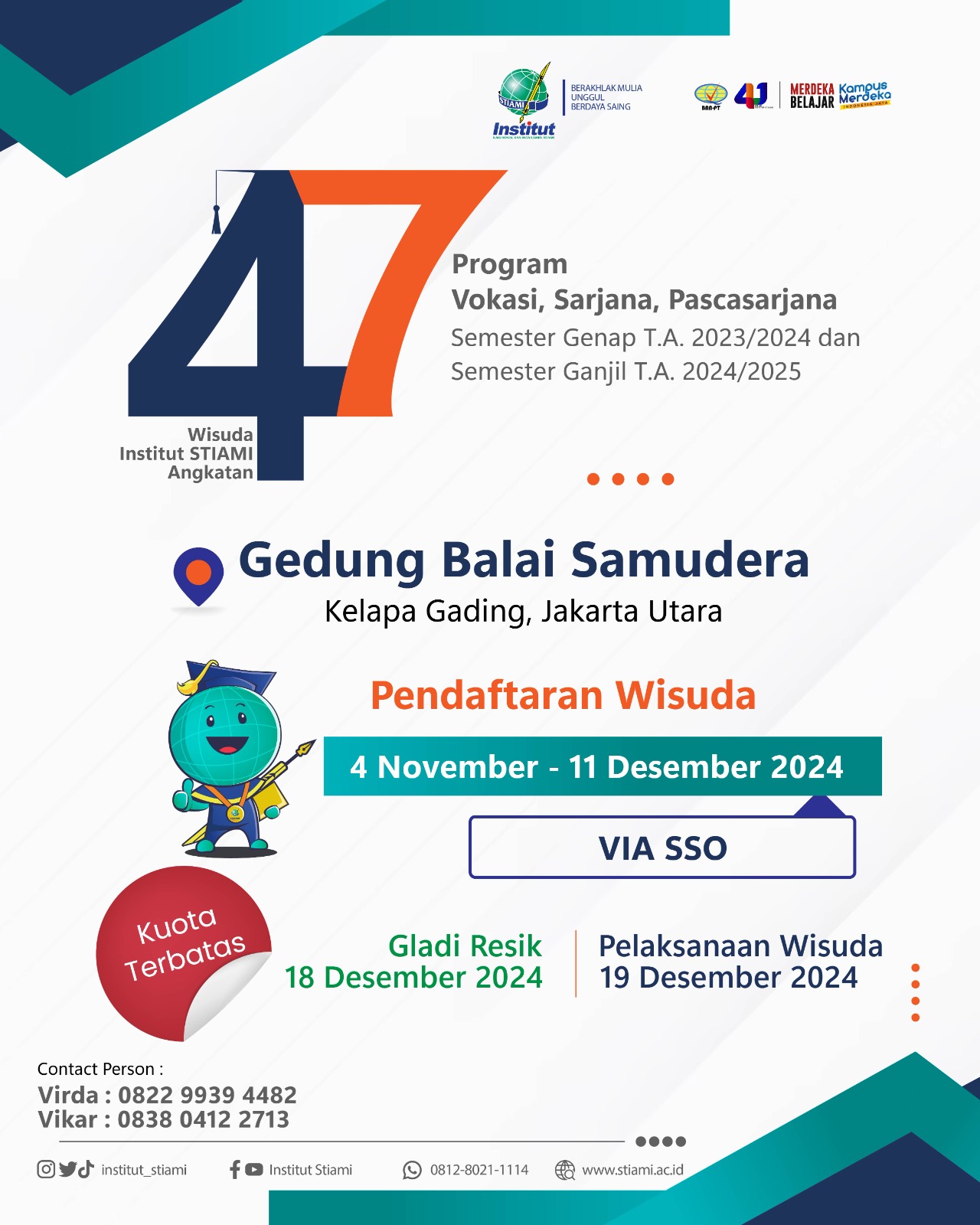 Wisuda Angkatan 47 Institut STIAMI